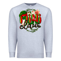 Heather Grey mini claus christmas Premium Sweatshirt - BarkalooDesign
