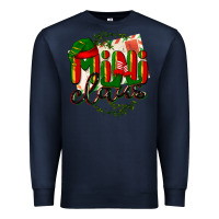 Navy mini claus christmas Premium Sweatshirt - BarkalooDesign