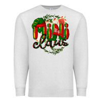 Oatmeal Heather mini claus christmas Premium Sweatshirt - BarkalooDesign