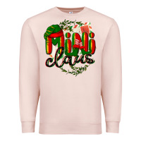 Pale Pink mini claus christmas Premium Sweatshirt - BarkalooDesign