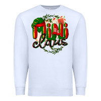 White mini claus christmas Premium Sweatshirt - BarkalooDesign