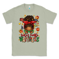 Matcha santa's favorite waitress messy bun Classic Tee - texasbilliewilder