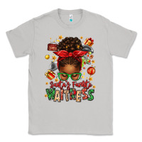 Moon Dust santa's favorite waitress messy bun Classic Tee - texasbilliewilder