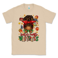 Mushroom santa's favorite waitress messy bun Classic Tee - texasbilliewilder
