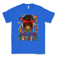 True Royal santa's favorite waitress messy bun Classic Tee - texasbilliewilder