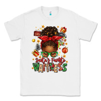 White santa's favorite waitress messy bun Classic Tee - texasbilliewilder