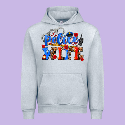 Police Wife Urban Hoodie Designed By Adodesignshop