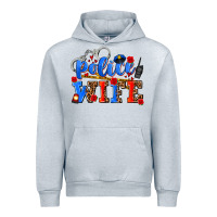Heather Grey police wife Urban Hoodie - AdoDesignShop