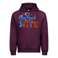 Mauve Wine police wife Urban Hoodie - AdoDesignShop