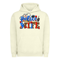 Pigment Pistachio police wife Urban Hoodie - AdoDesignShop