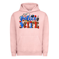 Pigment Salmon police wife Urban Hoodie - AdoDesignShop