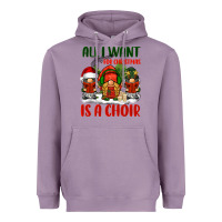 Lavender all i want for christmas is a choir Heavyweight Hoodie - BarkalooDesign