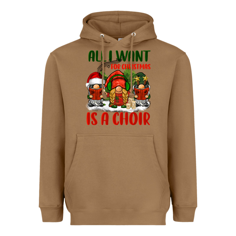 All I Want For Christmas Is A Choir Heavyweight Hoodie by BarkalooDesign | Teevron