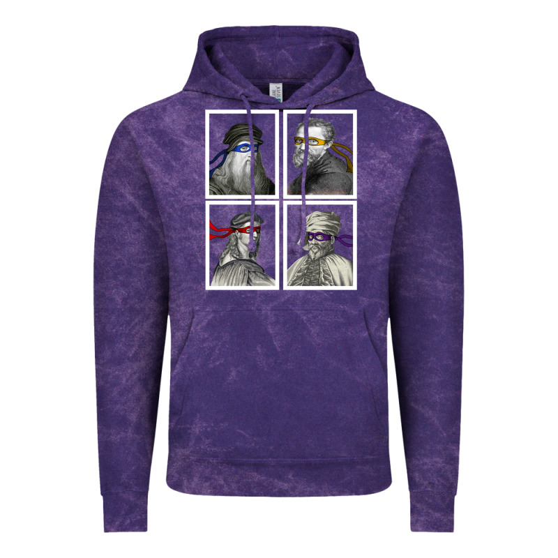 Ninja Artists Leonardo Donatello Raphael Michelangelo Parody Renaissan Vintage Hoodie by trangStudio | Teevron