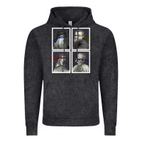 Vintage Black Ninja Artists Leonardo Donatello Raphael Michelangelo Parody Renaissan Vintage Hoodie - trangStudio