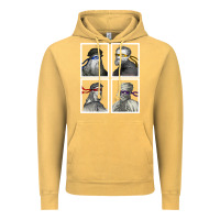 Vintage Mustard Ninja Artists Leonardo Donatello Raphael Michelangelo Parody Renaissan Vintage Hoodie - trangStudio