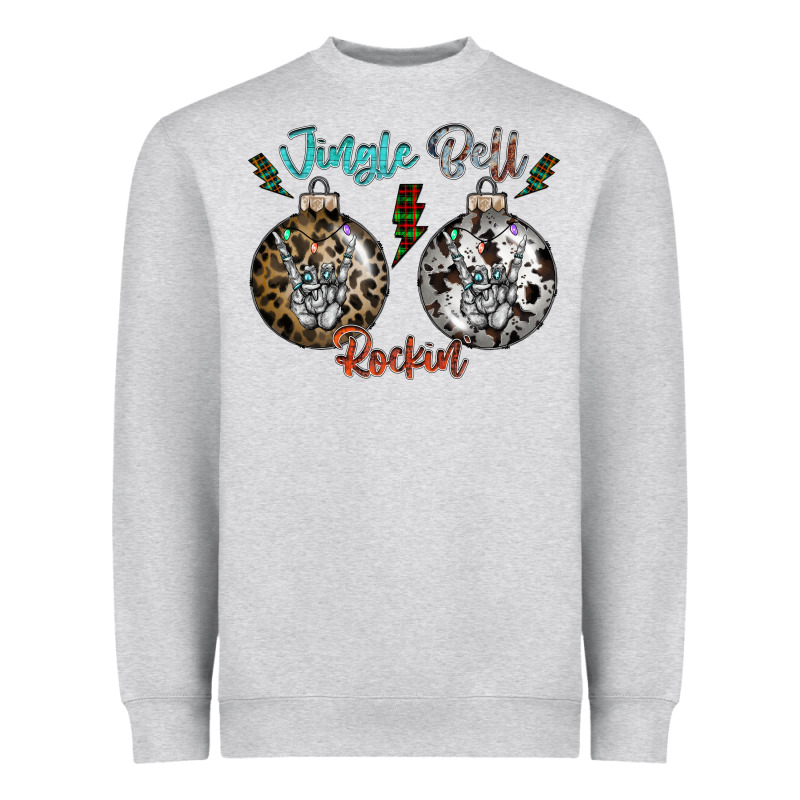 Jingle Bell Rockin Heavyweight Sweatshirt by CowhideDigitalArt | Teevron