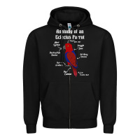 Black Anatomy of a female Eclectus Parrot Zipper Hoodie - trangStudio