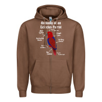 Chestnut Anatomy of a female Eclectus Parrot Zipper Hoodie - trangStudio