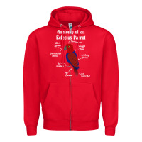 Red Anatomy of a female Eclectus Parrot Zipper Hoodie - trangStudio