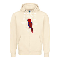 Sandshell Anatomy of a female Eclectus Parrot Zipper Hoodie - trangStudio