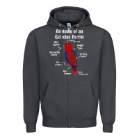 Smoke Anatomy of a female Eclectus Parrot Zipper Hoodie - trangStudio