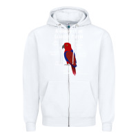White Anatomy of a female Eclectus Parrot Zipper Hoodie - trangStudio