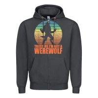 Smoke trust me i'm not a werewolf men boys halloween costume Zipper Hoodie - trangStudio