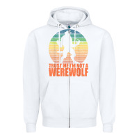 White trust me i'm not a werewolf men boys halloween costume Zipper Hoodie - trangStudio