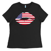 Black American lip Ladies Tee - Bettercallsaul