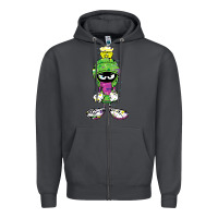Smoke Marvin The Martian Glitch Zipper Hoodie - trangStudio