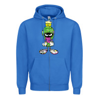 True Royal Marvin The Martian Glitch Zipper Hoodie - trangStudio
