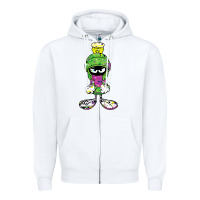 Marvin The Martian Glitch Zipper Hoodie | Teevron