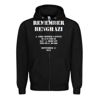 Black Remember Benghazi Patriotic For US Veteran Gift Zipper Hoodie - trangStudio