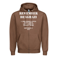 Chestnut Remember Benghazi Patriotic For US Veteran Gift Zipper Hoodie - trangStudio