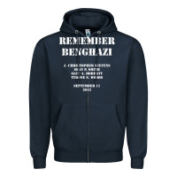 Navy Remember Benghazi Patriotic For US Veteran Gift Zipper Hoodie - trangStudio