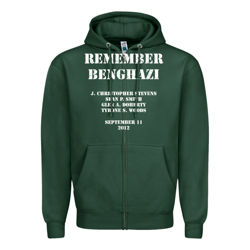 Remember Benghazi Patriotic For Us Veteran Gift Zipper Hoodie by trangStudio | Teevron