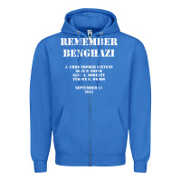 True Royal Remember Benghazi Patriotic For US Veteran Gift Zipper Hoodie - trangStudio