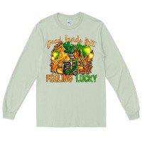 Matcha St. Patrick's Dead inside but feeling lucky Long Sleeve Tee - HowdyJamesFarm