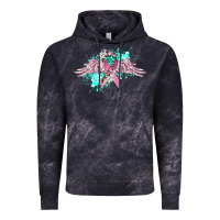 Cloud Black cancer ribbon with angel wings Vintage Hoodie - CowGirlArtShop