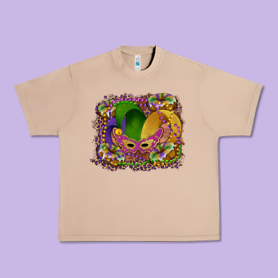 Mardi Gras Mask King Cake Urban Heavy Tee Designed By Ranaportraitstore