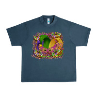 Midnight Navy mardi gras mask king cake Urban Heavy Tee - RanaPortraitStore