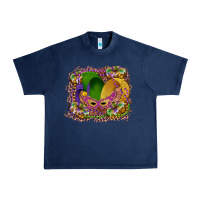 Navy mardi gras mask king cake Urban Heavy Tee - RanaPortraitStore