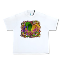 White mardi gras mask king cake Urban Heavy Tee - RanaPortraitStore