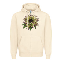 Sandshell sun   fill purple sunflower Zipper Hoodie - LillyAllenDesigns