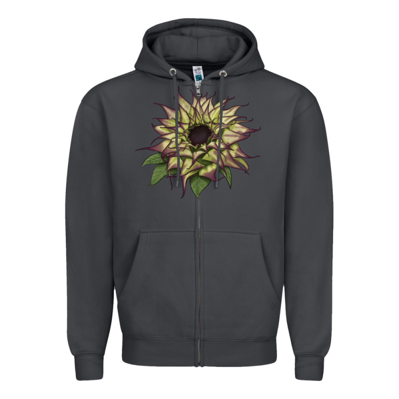 Sun   Fill Purple Sunflower Zipper Hoodie by LillyAllenDesigns | Teevron