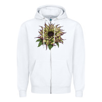 White sun   fill purple sunflower Zipper Hoodie - LillyAllenDesigns