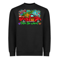 Black jesus take the wheel Heavyweight Sweatshirt - CowhideDigitalArt