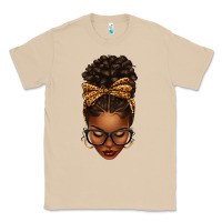 Mushroom afro messy bun leopard bow Classic Tee - texasbilliewilder
