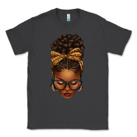 Smoke afro messy bun leopard bow Classic Tee - texasbilliewilder